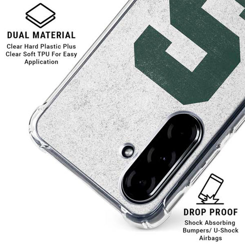 Michigan State University Spartans Mean Green S Galaxy A36 5G Clear Case