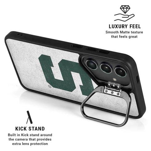 Michigan State University Spartans Mean Green S Galaxy S25 Plus Kickstand Case
