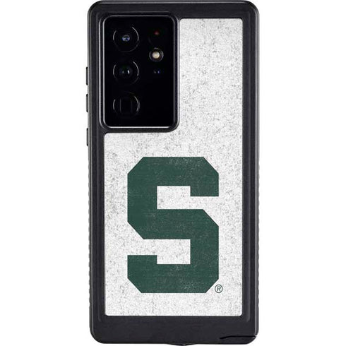 Michigan State University Spartans Mean Green S Galaxy S24 Ultra Waterproof Case
