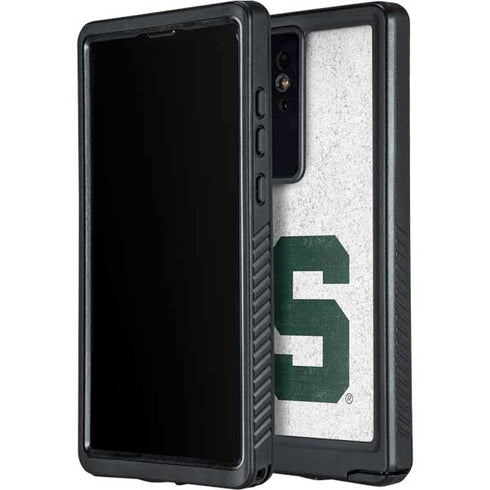 Michigan State University Spartans Mean Green S Galaxy S24 Ultra Waterproof Case