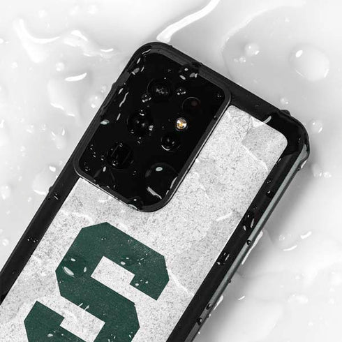 Michigan State University Spartans Mean Green S Galaxy S24 Ultra Waterproof Case