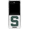 Michigan State University Spartans Mean Green S Galaxy Z Flip6 Clear Case