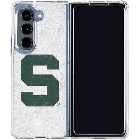 Michigan State University Spartans Mean Green S Galaxy Z Fold5 5G Clear Case