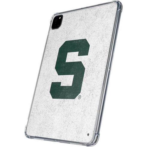 Michigan State University Spartans Mean Green S iPad Pro 11in (2024) Clear Case