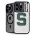 Michigan State University Spartans Mean Green S iPhone 13 Pro Max Kickstand Case