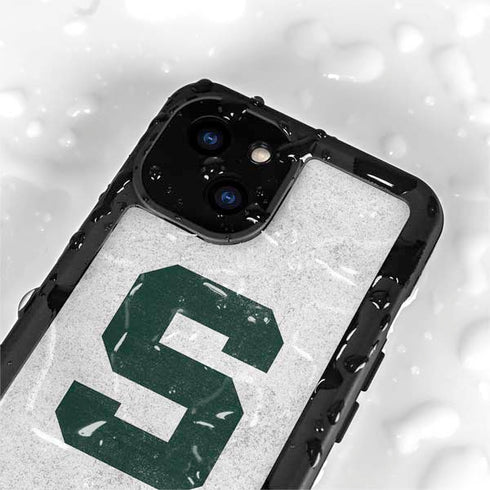Michigan State University Spartans Mean Green S iPhone 15 Plus Waterproof Case