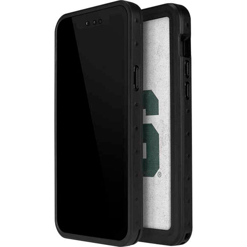 Michigan State University Spartans Mean Green S iPhone 15 Pro Waterproof Case
