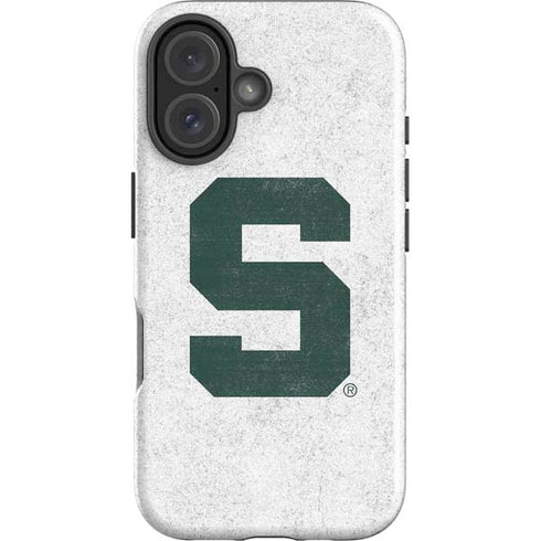 Michigan State University Spartans Mean Green S iPhone 16 Impact Case