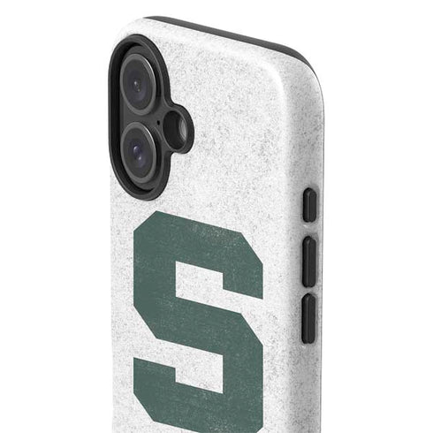 Michigan State University Spartans Mean Green S iPhone 16 Impact Case