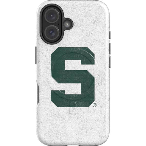 Michigan State University Spartans Mean Green S iPhone 16 Magsafe Impact Case