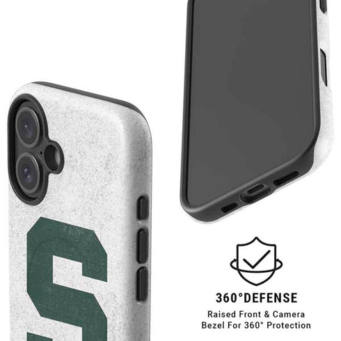 Michigan State University Spartans Mean Green S iPhone 16 Magsafe Impact Case