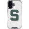 Michigan State University Spartans Mean Green S iPhone 16 Plus Clear Case