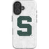 Michigan State University Spartans Mean Green S iPhone 16 Plus Impact Case