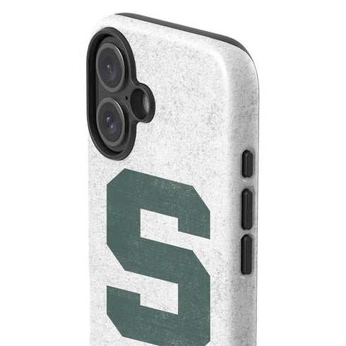Michigan State University Spartans Mean Green S iPhone 16 Plus Impact Case