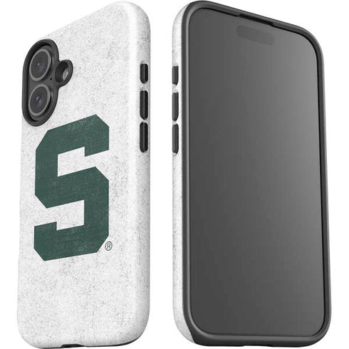 Michigan State University Spartans Mean Green S iPhone 16 Plus Impact Case