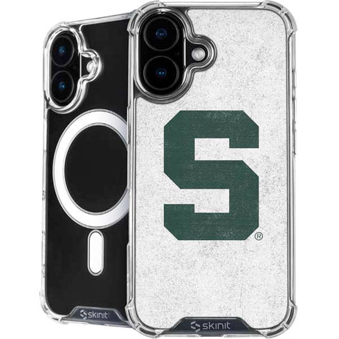 Michigan State University Spartans Mean Green S iPhone 16 Plus MagSafe Case