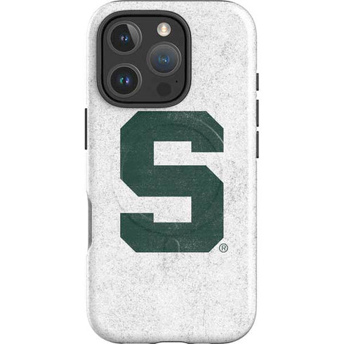 Michigan State University Spartans Mean Green S iPhone 16 Pro Magsafe Impact Case