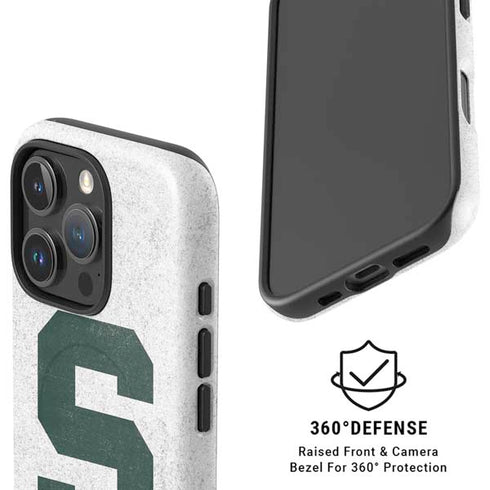 Michigan State University Spartans Mean Green S iPhone 16 Pro Magsafe Impact Case