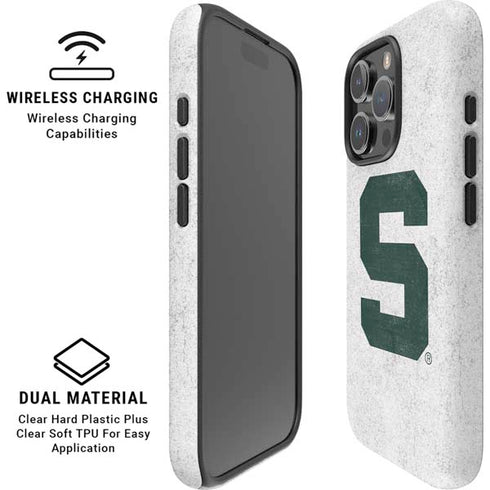 Michigan State University Spartans Mean Green S iPhone 16 Pro Magsafe Impact Case