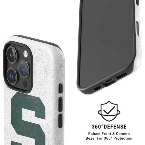 Michigan State University Spartans Mean Green S iPhone 16 Pro Max Magsafe Impact Case