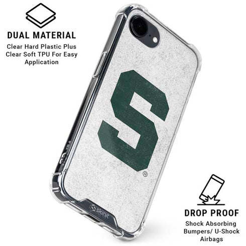 Michigan State University Spartans Mean Green S iPhone 16e Clear Case