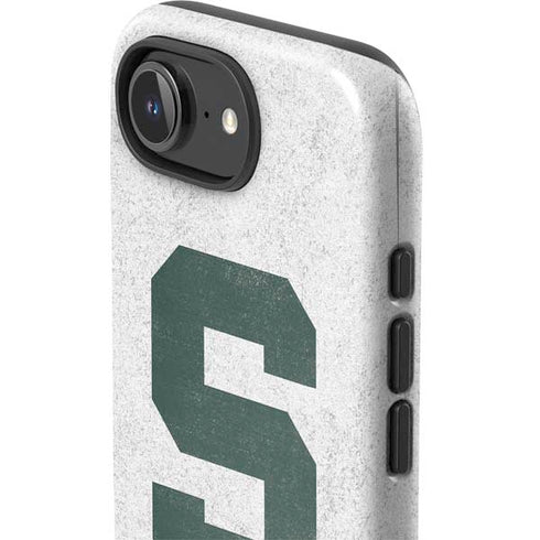 Michigan State University Spartans Mean Green S iPhone 16e Impact Case
