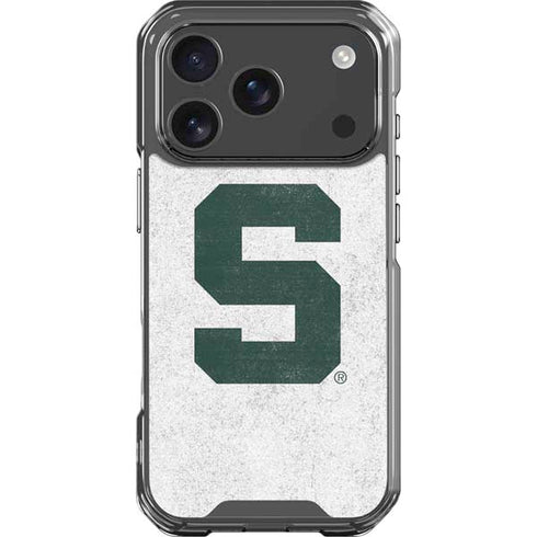 Michigan State University Spartans Mean Green S iPhone 18 Pro Clear Case