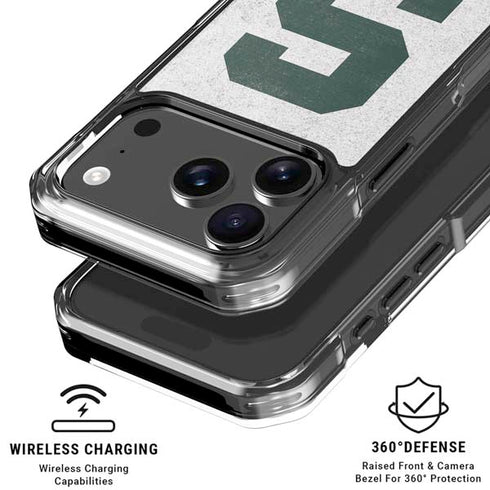 Michigan State University Spartans Mean Green S iPhone 18 Pro Clear Case