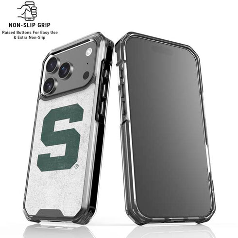 Michigan State University Spartans Mean Green S iPhone 18 Pro Clear Case