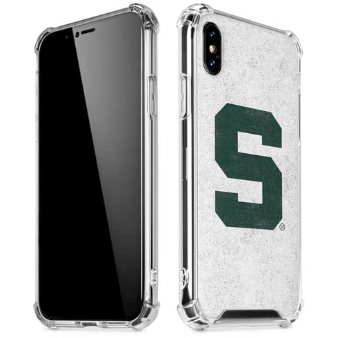 Michigan State University Spartans Mean Green S iPhone X/XS Clear Case
