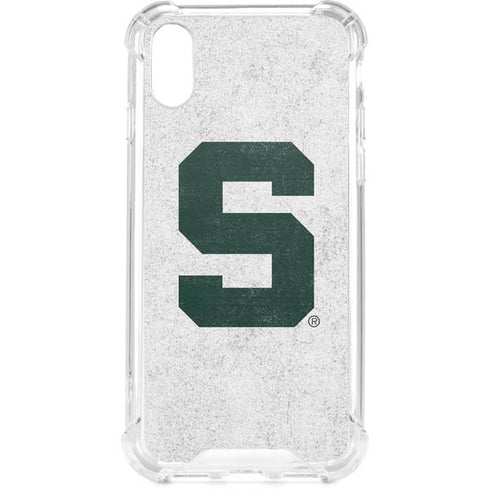 Michigan State University Spartans Mean Green S iPhone XS Clear Case