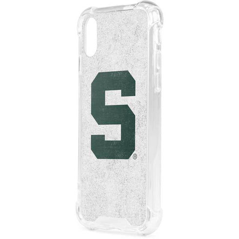 Michigan State University Spartans Mean Green S iPhone XS Clear Case