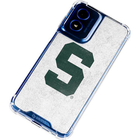 Michigan State University Spartans Mean Green S Moto G Play 4G (2024) Clear Case