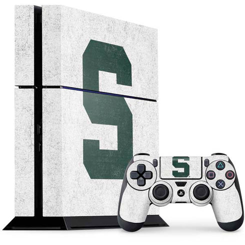 Michigan State University Spartans Mean Green S PS4 Console and Controller Bundle Skin