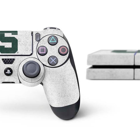Michigan State University Spartans Mean Green S PS4 Console and Controller Bundle Skin
