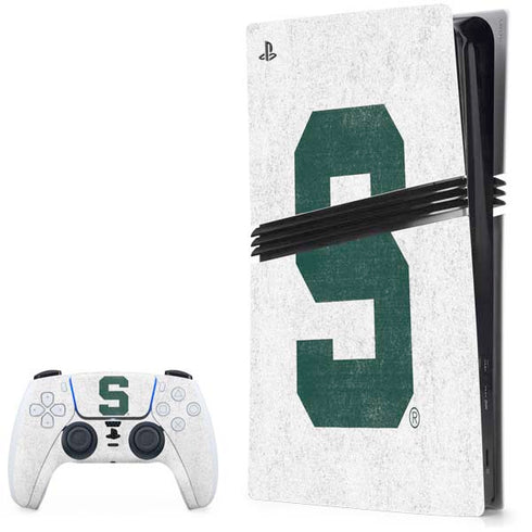 Michigan State University Spartans Mean Green S PS5 Pro Bundle Skin