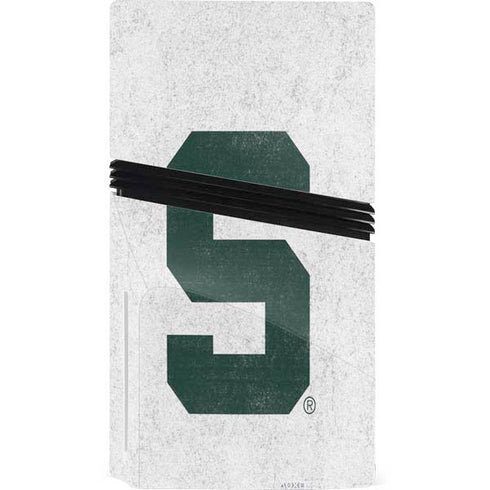 Michigan State University Spartans Mean Green S PS5 Pro Disk Bundle Skin