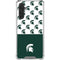 Michigan State University Spartans MSU Split Galaxy A17 Clear Case