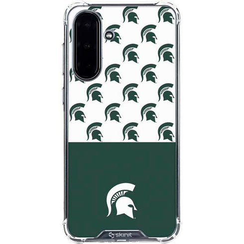 Michigan State University Spartans MSU Split Galaxy A36 5G Clear Case