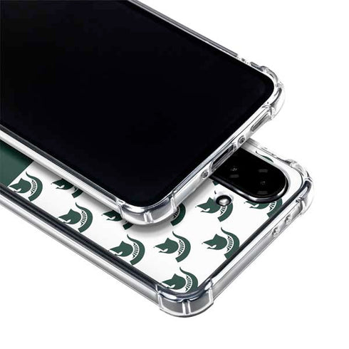 Michigan State University Spartans MSU Split Galaxy A36 5G Clear Case