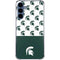 Michigan State University Spartans MSU Split Galaxy A55 5G Clear Case