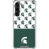 Michigan State University Spartans MSU Split Galaxy S24 FE Clear Case