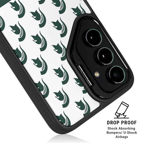 Michigan State University Spartans MSU Split Galaxy S24 FE Kickstand Case