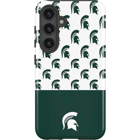 Michigan State University Spartans MSU Split Galaxy S25 Impact Case