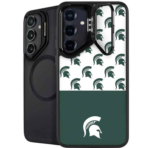 Michigan State University Spartans MSU Split Galaxy S25 Kickstand Case