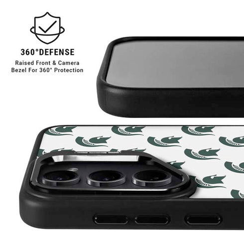 Michigan State University Spartans MSU Split Galaxy S25 Kickstand Case