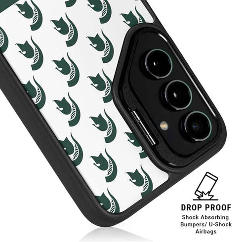 Michigan State University Spartans MSU Split Galaxy S25 Plus Kickstand Case
