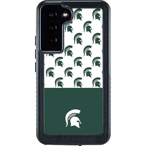 Michigan State University Spartans MSU Split Galaxy S24 Plus Waterproof Case