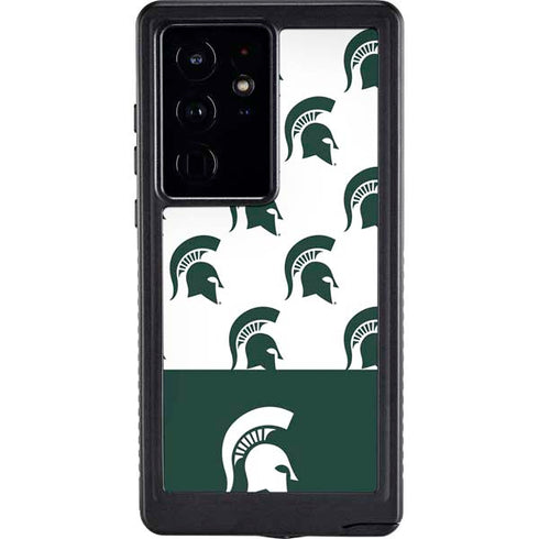Michigan State University Spartans MSU Split Galaxy S24 Ultra Waterproof Case
