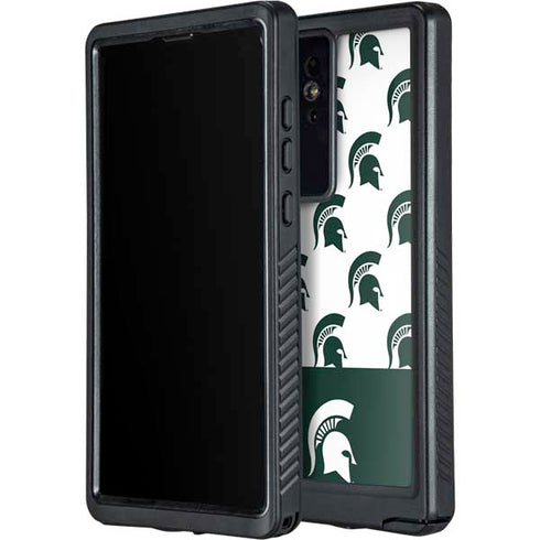 Michigan State University Spartans MSU Split Galaxy S24 Ultra Waterproof Case
